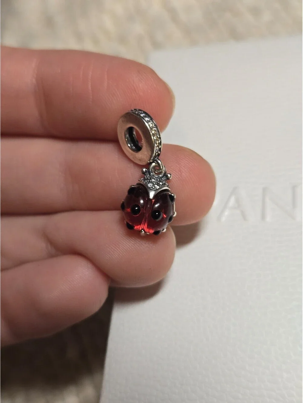 Pandora s925 ale charm ladybug